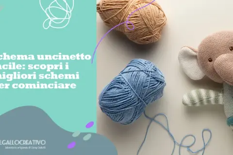 Gomitoli di lana e un elefantino all'uncinetto, perfetti per chi cerca lavori all'uncinetto da copiare e iniziare a creare.