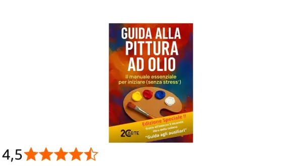 Guida alla pittura ad olio per principianti, con tavolozza e pennello. Manuale essenziale per iniziare senza stress.