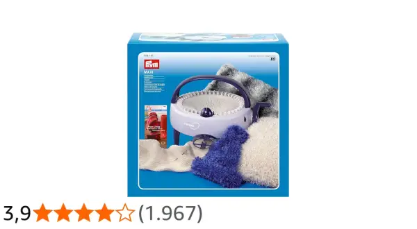 Il mulinetto Prym Maxi, con i suoi accessori, permette di creare facilmente capi in lana.