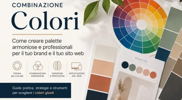 Ruota dei colori, campioni e palette per creare il tuo schema colori ideale. Guida per scegliere i colori giusti per brand e web.