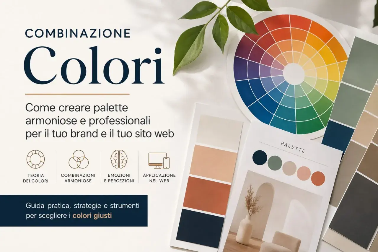Ruota dei colori, campioni e palette per creare il tuo schema colori ideale. Guida per scegliere i colori giusti per brand e web.